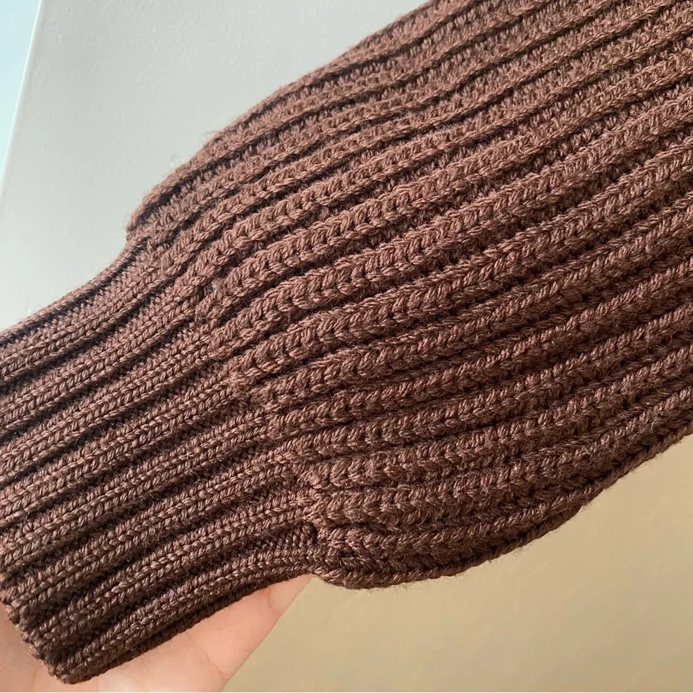 Aritzia Babaton Guell Sweater dark brown - Picture 6 of 8